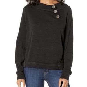 We The Free Black Don't Forget About Me Sweater Sz S